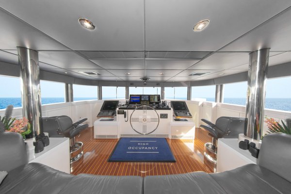 164 Oceanfast Interior Photography - This 164' (50 m) Oceanfast is a Custom built in Australia to a Jon Bannenberg and Phil Curran design, "High Occupancy" is an iconic vessel that combines huge internal volume with incredible 30 knot performance, and a very convenient shallow draft of 5'3". 164 Oceanfast Interior Photography - This 164' (50 m) Oceanfast is a Custom built in Australia to a Jon Bannenberg and Phil Curran design, "High Occupancy" is an iconic vessel that combines huge internal volume with incredible 30 knot performance, and a very convenient shallow draft of 5'3".