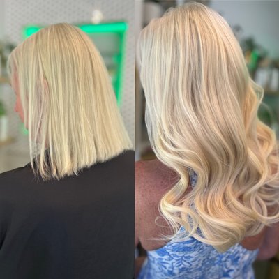 Hair Extensions - Are you dreaming of long, luxurious locks that turn heads wherever you go? Look no further than our premium hair extensions! Imagine the confidence and glamour that comes with having the hair you've always desired. Our extensions are not just about adding length; they're about enhancing your natural beauty, boosting your self-esteem, and allowing you to experiment with different styles effortlessly. Whether you want to add volume, achieve stunning highlights, or simply enjoy the convenience of longer hair without waiting for it to grow, our high-quality extensions are the answer. With a wide range of textures, colors, and lengths, we can customize a solution that's perfect for you. Say goodbye to bad hair days and hello to the hair of your dreams – invest in yourself, invest in hair extensions today!