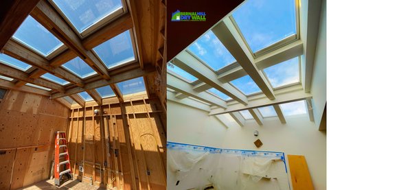 San Francisco- Level 5 smooth Outer sunset project - Bernal Hill Drywall completed a very detailed skylight ceiling and trim-less baseboard, trim-less doors and windows. In the outer sunset neighborhood. San Francisco- Level 5 smooth Outer sunset project - Bernal Hill Drywall completed a very detailed skylight ceiling and trim-less baseboard, trim-less doors and windows. In the outer sunset neighborhood.