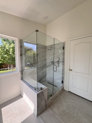 Master bathroom remodel - We transformed this master bathroom from start to finish with a custom design tailored to the client’s style and needs. From layout planning and 3D renderings to material selection and construction, every detail was carefully thought out and executed.
The space features a custom-built vanity, walk-in shower with frameless glass, premium tile work, modern fixtures, and upgraded lighting for a spa-like feel. Every element—from plumbing to finishes—was handled in-house, ensuring quality and consistency throughout the entire process. Master bathroom remodel - We transformed this master bathroom from start to finish with a custom design tailored to the client’s style and needs. From layout planning and 3D renderings to material selection and construction, every detail was carefully thought out and executed.
The space features a custom-built vanity, walk-in shower with frameless glass, premium tile work, modern fixtures, and upgraded lighting for a spa-like feel. Every element—from plumbing to finishes—was handled in-house, ensuring quality and consistency throughout the entire process.