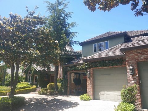 "Re-roof 2022, Brava, Cedar Shake Tile - This re-roof has taken an old shake roof to an updated Brava Roof, Cedar Shake Tile, Color: Aged. 3qty weeks start to finish, removal of the old roof, dry rot, re-sheet and install of roof on 8/12 pitched beautiful home.