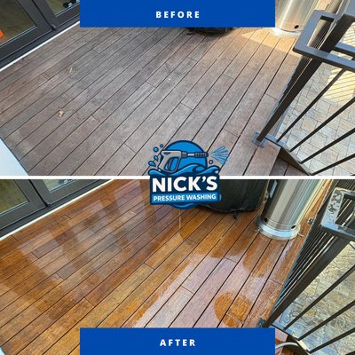 Luxury Deck Restoration & Cleaning - Hillsborough - For this Hillsborough residence, we restored a weathered Trex deck to its original rich, vibrant appearance. Over time, exposure to the elements had left the composite surface faded and dulled. Using our specialized cleaning process, we gently removed built-up dirt, mildew, and discoloration without damaging the material. The deck’s true color and texture were revived, enhancing both its beauty and longevity. This project demonstrates how our Luxury Home Detailing Service extends beyond natural wood — delivering meticulous, high-end care for premium composite decking.

If your deck is looking faded or tired, don’t replace it and restore it! We service the Peninsula and the surrounding Bay Area!