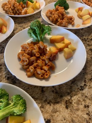 Home Cooked Meals Served Daily to Your Little Ones - We serve home-cooked meals to our students daily. They help us prepare the meals too! Home Cooked Meals Served Daily to Your Little Ones - We serve home-cooked meals to our students daily. They help us prepare the meals too!