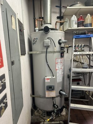 Commercial water heater replacement - This heater was in a commercial restaurant and almost shut them down we were able to source a gas high output commercial water heater locally same day and had them up and running same day as well Commercial water heater replacement - This heater was in a commercial restaurant and almost shut them down we were able to source a gas high output commercial water heater locally same day and had them up and running same day as well