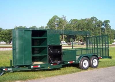 Custom Trailers - Texas Trailers in Gainesville, Florida, offers a wide range of trailer accessories for both open and enclosed trailers. These options can be installed on your current trailer, an ordered trailer, or a trailer purchased from our inventory.
Custom Trailers Built to Order
-Saddle Racks, Dividers, Slide Outs, and Custom Interiors
-Anything you want on your cargo, stock, or open trailer is possible.
-Specialty trailers need an experienced hand in designing what you need in a trailer.
Let Texas Trailers help you get exactly what you are looking for!
Once we receive your specs, we will call you to go over them and then build your custom quote Custom Trailers - Texas Trailers in Gainesville, Florida, offers a wide range of trailer accessories for both open and enclosed trailers. These options can be installed on your current trailer, an ordered trailer, or a trailer purchased from our inventory.
Custom Trailers Built to Order
-Saddle Racks, Dividers, Slide Outs, and Custom Interiors
-Anything you want on your cargo, stock, or open trailer is possible.
-Specialty trailers need an experienced hand in designing what you need in a trailer.
Let Texas Trailers help you get exactly what you are looking for!
Once we receive your specs, we will call you to go over them and then build your custom quote