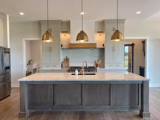 Incredible New Build Home - This new home builder really knows how to design a kitchen. Check out this incredible island - we love dreaming of island getaways. Incredible New Build Home - This new home builder really knows how to design a kitchen. Check out this incredible island - we love dreaming of island getaways.