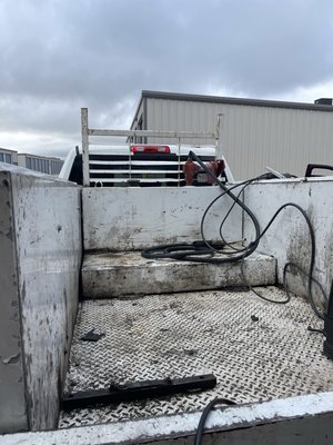 Custom skid for air compressor - Built a skid out of 2x2 angle for a air compressor to sit on back of work truck Custom skid for air compressor - Built a skid out of 2x2 angle for a air compressor to sit on back of work truck