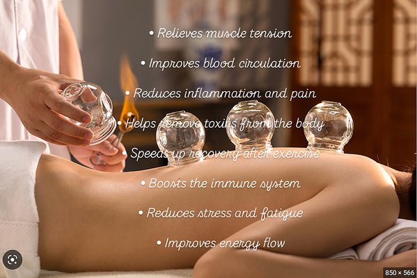 Deep Cupping Therapy for Muscle Relief! - Cupping massage, also known as cupping therapy, is a traditional therapeutic technique that uses special cups placed on the skin to create suction. The suction gently lifts the skin and underlying tissue, increasing blood flow to the targeted area. Modern cupping may use glass, silicone, or plastic cups, and the suction can be created by heat or a manual pump. Unlike traditional massage that presses downward into muscles, cupping works by lifting the tissue upward, which creates a different type of stimulation for muscles, fascia, and circulation.
The main principle behind cupping massage is improving circulation and releasing stagnation. When suction is applied, blood vessels expand and fresh blood flows into the area. This helps deliver oxygen and nutrients while supporting the removal of metabolic waste. The increased circulation promotes healing, reduces muscle tightness, and improves overall tissue function.
One of the key benefits of cupping massage is deep muscle tension relief. Many people carry chronic tightness in the back, shoulders, and neck due to stress, poor posture, or repetitive movement. The suction effect helps separate tight muscle fibers and fascia layers, reducing stiffness and improving flexibility. This makes cupping especially effective for back pain, shoulder tension, and lower back discomfort.
Cupping therapy is also known for pain reduction. By improving circulation and reducing inflammation, it can help relieve chronic muscle pain, sports-related soreness, and joint discomfort. Some clients report noticeable pain relief after just one session. It is often used as part of a recovery program for athletes and physically active individuals.
Another important benefit is support for detoxification. The suction stimulates lymphatic flow, which helps the body remove toxins and metabolic waste more efficiently. The circular marks sometimes left on the skin are not bruises from injury but signs of increased blood flow and stagnation release. These marks typically fade within several days.
Cupping massage can also improve mobility and range of motion. By reducing tightness and promoting tissue flexibility, it helps restore normal movement patterns. This is particularly helpful for people who sit for long hours, work physically demanding jobs, or experience muscle stiffness from limited activity.
In addition, cupping can promote relaxation and stress reduction. The stimulation of circulation and nervous system response can help calm the body and relieve accumulated stress. Many clients feel lighter, looser, and more energized after treatment.
People who may benefit from cupping massage include:
• Individuals with chronic back, neck, or shoulder pain
• Athletes or fitness enthusiasts with muscle soreness
• Office workers with posture-related tension
• People with poor circulation or cold hands and feet
• Individuals experiencing muscle stiffness or limited mobility
• Those seeking natural pain relief and recovery support
However, cupping is not suitable for everyone. People with certain medical conditions such as bleeding disorders, severe skin sensitivity, or those who are pregnant should consult a healthcare professional before receiving cupping therapy.
In summary, cupping massage is a therapeutic technique that improves circulation, reduces muscle tension, relieves pain, supports detoxification, and enhances mobility. It offers a unique approach compared to traditional massage by lifting rather than pressing the tissue. For many individuals, cupping is an effective complement to regular massage therapy and an excellent method for supporting overall physical recovery and wellness. Deep Cupping Therapy for Muscle Relief! - Cupping massage, also known as cupping therapy, is a traditional therapeutic technique that uses special cups placed on the skin to create suction. The suction gently lifts the skin and underlying tissue, increasing blood flow to the targeted area. Modern cupping may use glass, silicone, or plastic cups, and the suction can be created by heat or a manual pump. Unlike traditional massage that presses downward into muscles, cupping works by lifting the tissue upward, which creates a different type of stimulation for muscles, fascia, and circulation.
The main principle behind cupping massage is improving circulation and releasing stagnation. When suction is applied, blood vessels expand and fresh blood flows into the area. This helps deliver oxygen and nutrients while supporting the removal of metabolic waste. The increased circulation promotes healing, reduces muscle tightness, and improves overall tissue function.
One of the key benefits of cupping massage is deep muscle tension relief. Many people carry chronic tightness in the back, shoulders, and neck due to stress, poor posture, or repetitive movement. The suction effect helps separate tight muscle fibers and fascia layers, reducing stiffness and improving flexibility. This makes cupping especially effective for back pain, shoulder tension, and lower back discomfort.
Cupping therapy is also known for pain reduction. By improving circulation and reducing inflammation, it can help relieve chronic muscle pain, sports-related soreness, and joint discomfort. Some clients report noticeable pain relief after just one session. It is often used as part of a recovery program for athletes and physically active individuals.
Another important benefit is support for detoxification. The suction stimulates lymphatic flow, which helps the body remove toxins and metabolic waste more efficiently. The circular marks sometimes left on the skin are not bruises from injury but signs of increased blood flow and stagnation release. These marks typically fade within several days.
Cupping massage can also improve mobility and range of motion. By reducing tightness and promoting tissue flexibility, it helps restore normal movement patterns. This is particularly helpful for people who sit for long hours, work physically demanding jobs, or experience muscle stiffness from limited activity.
In addition, cupping can promote relaxation and stress reduction. The stimulation of circulation and nervous system response can help calm the body and relieve accumulated stress. Many clients feel lighter, looser, and more energized after treatment.
People who may benefit from cupping massage include:
• Individuals with chronic back, neck, or shoulder pain
• Athletes or fitness enthusiasts with muscle soreness
• Office workers with posture-related tension
• People with poor circulation or cold hands and feet
• Individuals experiencing muscle stiffness or limited mobility
• Those seeking natural pain relief and recovery support
However, cupping is not suitable for everyone. People with certain medical conditions such as bleeding disorders, severe skin sensitivity, or those who are pregnant should consult a healthcare professional before receiving cupping therapy.
In summary, cupping massage is a therapeutic technique that improves circulation, reduces muscle tension, relieves pain, supports detoxification, and enhances mobility. It offers a unique approach compared to traditional massage by lifting rather than pressing the tissue. For many individuals, cupping is an effective complement to regular massage therapy and an excellent method for supporting overall physical recovery and wellness.