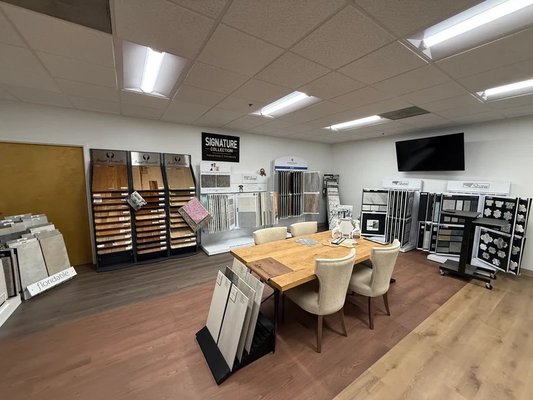 Lifeproof Laminate - We installed LifeProof laminate in all 3 colors we stock across our sister companies new showroom. The manager wanted a hardwood look that could stand up to foot traffic, pets and spills, and this durable, water-resistant floor delivers on all of those. Lifeproof Laminate - We installed LifeProof laminate in all 3 colors we stock across our sister companies new showroom. The manager wanted a hardwood look that could stand up to foot traffic, pets and spills, and this durable, water-resistant floor delivers on all of those.