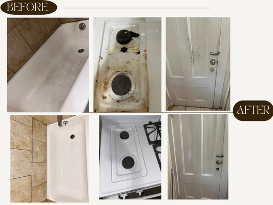 Deep cleaning. - Little Half Bath 2 Bedrooms. Needed some Tender Love and Care.