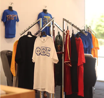 The ONLY Licensed, Custom Greek Apparel Store In the Area! - At Diamond Kreations, we are the only ones in the area licensed to print and sell Greek Apparel! Swing by and check us out, or customize your fraternity/sorority letters on just about anything!
We also carry school spirit gear for local and non local high schools, licensed apparel for NCAA, NFL, NBA, and MLB! The ONLY Licensed, Custom Greek Apparel Store In the Area! - At Diamond Kreations, we are the only ones in the area licensed to print and sell Greek Apparel! Swing by and check us out, or customize your fraternity/sorority letters on just about anything!
We also carry school spirit gear for local and non local high schools, licensed apparel for NCAA, NFL, NBA, and MLB!