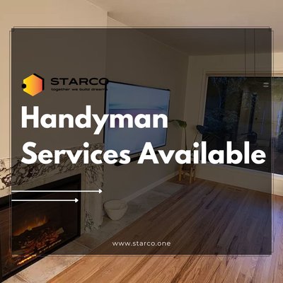 We offer quality handyman services in the greater Seattle area! - Need help with small home repairs or projects around the house in Redmond, WA or nearby Eastside areas? Our professional handyman team provides home repair services quickly, cleanly, and with professional results.

We handle punch-list items, drywall patches, caulking, door and trim repairs, cabinet adjustments, fixture replacements, and other minor interior fixes that keep your home in good shape. Whether it’s a single task or a full list of small repairs, our local handyman team in Redmond can take care of everything in one organized visit.

As a licensed and insured company in Redmond, WA, STARCO provides clear communication, realistic scheduling, and respect for your home. We show up on time, protect your space, clean up after the job, and make sure every repair meets professional standards you’ll be proud to show to your guests.

How Our Handyman Services in Redmond Work
From the first call to the final walkthrough, our goal is to make small projects and repairs simple, clear, and stress-free for homeowners in Redmond and nearby Eastside areas.

Consultation & planning
Tell us what you need help with — send a short description and photos. We’ll review your list, ask a few clarifying questions, and suggest the best way to handle your handyman project in Redmond or surrounding Eastside areas.

Estimate & scheduling
You’ll receive a clear estimate with scope, labor, and materials. For most handyman jobs, we can provide pricing remotely; if needed, we schedule a quick site visit. Once you approve, we pick a time that works for you.

Preparation & arrival
We confirm the appointment time, show up when we say we will, and bring all the tools and materials needed to tackle your list in one visit. Before we start, we do a quick walkthrough with you, protect nearby surfaces, and make sure we’re clear on priorities.

Work & quality check
We complete the agreed repairs efficiently and carefully, checking items off your punch list one by one. When the work is complete, we review everything with you, make any small touch-ups on the spot, and only wrap up when you’re happy with the result.

Clean-up & follow-up
We remove debris, vacuum or sweep the work area, and leave your home tidy and ready to use after the handyman service visit. You’ll get a clear invoice and, if you’d like, photos of the completed work, and you can always reach out to us with new items for your list.