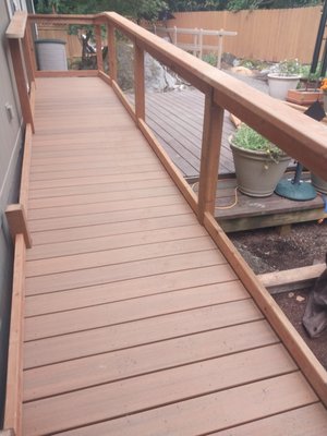 wheelchair ramp - These 2 wheelchair ramps were built in september 2024 in Welches wheelchair ramp - These 2 wheelchair ramps were built in september 2024 in Welches