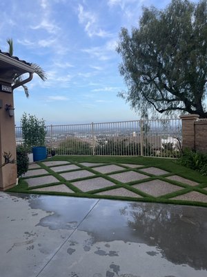 Turf installation 300 sqft
Another Happy Client!🙌🏻 - Another Turf Transformation!
We gave this backyard a luxurious upgrade with a clean, modern diamond grid pattern using premium artificial turf and pebble-finish concrete. Not only does it elevate the visual appeal, but it’s also low-maintenance and water-efficient.
Perfect for relaxing or entertaining with a stunning view! Turf installation 300 sqft
Another Happy Client!🙌🏻 - Another Turf Transformation!
We gave this backyard a luxurious upgrade with a clean, modern diamond grid pattern using premium artificial turf and pebble-finish concrete. Not only does it elevate the visual appeal, but it’s also low-maintenance and water-efficient.
Perfect for relaxing or entertaining with a stunning view!