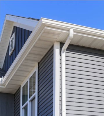 Exterior Improvements - These homeowners were extremely satisfied with our expert exterior remodeling services.  We were able to upgrade and improve their home.  Call us today to schedule your free consultation!  We now offer affordable financing for all home improvement projects.