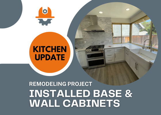 Kitchen Update - Here is our recent Kitchen Remodeling project. We replaced the flooring; installed base and wall cabinets; installed the backsplash and hooked up appliences.