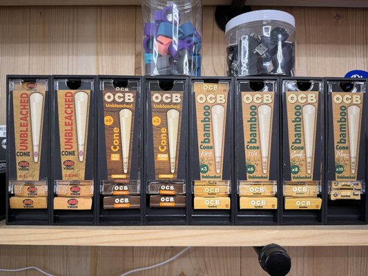 Rolling Paper & Cones Selection - View our wide variety of rolling papers, pre rolled cones, and filter tips. Rolling Paper & Cones Selection - View our wide variety of rolling papers, pre rolled cones, and filter tips.