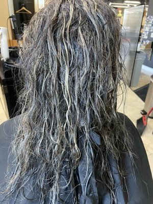 Smoothing Treatment - My client had wavy/frizzy hair. The smoothing treatment reduced her wavy hair to a smooth straight texture. Smoothing Treatment - My client had wavy/frizzy hair. The smoothing treatment reduced her wavy hair to a smooth straight texture.