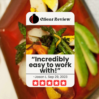 "Incredibly Easy to Work With!" - Corporate Lunch Catering Specialist. Available now for your next event! Give us a call today!