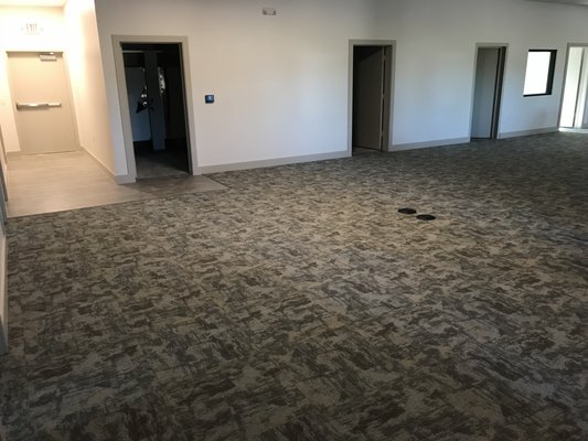 Carpet tile project in Trophy Club - This carpet tile job job looks awesome Carpet tile project in Trophy Club - This carpet tile job job looks awesome