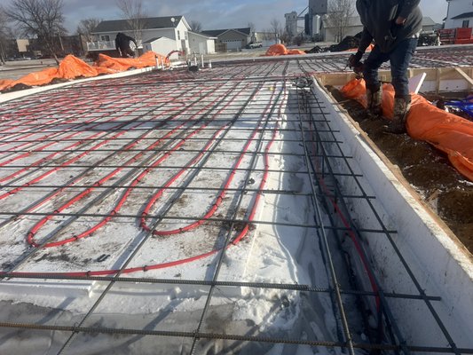 Breck duplex - From the ground up we produced a 3500sq ft monster footer monolithic slab with over 4ft of class V!