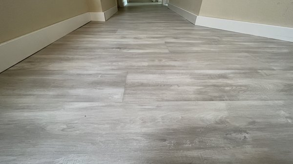 Installing laminate flooring - Installed laminate flooring for a customer, including stairway and the entire 2nd floor. Installing laminate flooring - Installed laminate flooring for a customer, including stairway and the entire 2nd floor.