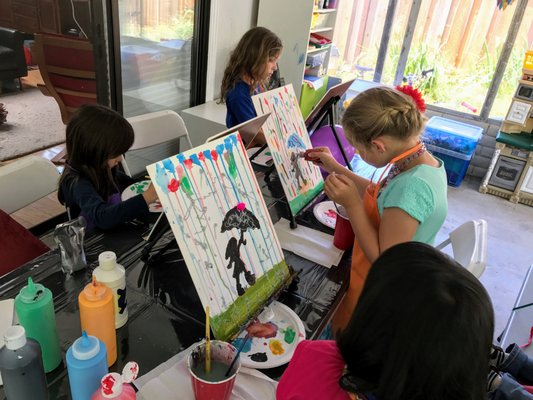 Kids Painting Parties - We can add a splash of color and fun to your child's next party. Our instructors are silly, fun-loving, and excited to let everyone's creativity shine!