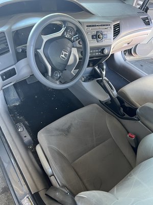 Interior detailing - Before and after