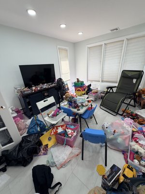 Residential Organization - Residential organizing of toys and other items. The goal of the project was to reclaim the footprint of the room and create categories for the toys.