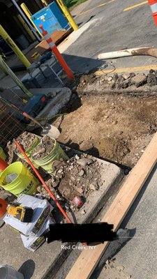 Concrete demolition - We demolish concrete floors, sidewalks, walls, patios, and steps Concrete demolition - We demolish concrete floors, sidewalks, walls, patios, and steps