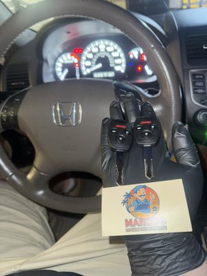Remote Key Replacement in Hayward CA! - Key replacement for a Honda Accord made in Hayward!
Lost your keys or just need a duplicate? We got you!
Call or text 510-565-2307 now for a free quote! Remote Key Replacement in Hayward CA! - Key replacement for a Honda Accord made in Hayward!
Lost your keys or just need a duplicate? We got you!
Call or text 510-565-2307 now for a free quote!