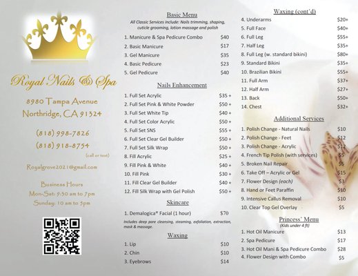 Price List - Our salon offers a full range of services using high-quality products. We pride ourselves in the quality of the work as well as the high level of customer satisfaction provided to everyone who comes in for our services. Price List - Our salon offers a full range of services using high-quality products. We pride ourselves in the quality of the work as well as the high level of customer satisfaction provided to everyone who comes in for our services.