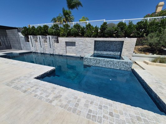 Yorba Linda Remodel - Replastered and Installed Stone Yorba Linda Remodel - Replastered and Installed Stone