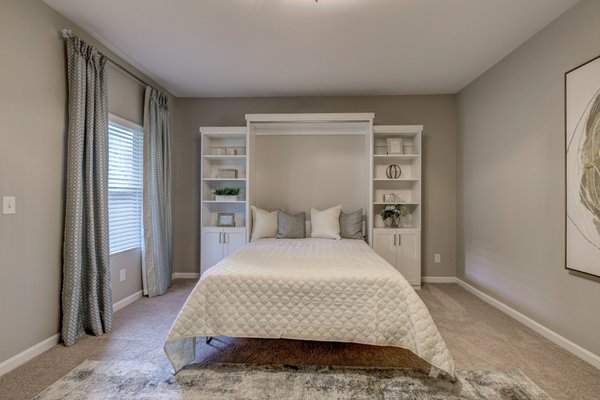Murphy Bed/Wall Bed Installation In West Cobb Townhome - This client has lived in her townhome for approximately 6 years. She recently hired an interior designer to beautify her home and desired to customize her pantry and hall closet to organize her items. This client often entertains her family during the holidays and wanted to add a wall bed to her den/guest room area to accommodate traveling guests who may have trouble getting upstairs. This client was thrilled with her installs and will be returning to us to get her master closet completed next year. Murphy Bed/Wall Bed Installation In West Cobb Townhome - This client has lived in her townhome for approximately 6 years. She recently hired an interior designer to beautify her home and desired to customize her pantry and hall closet to organize her items. This client often entertains her family during the holidays and wanted to add a wall bed to her den/guest room area to accommodate traveling guests who may have trouble getting upstairs. This client was thrilled with her installs and will be returning to us to get her master closet completed next year.