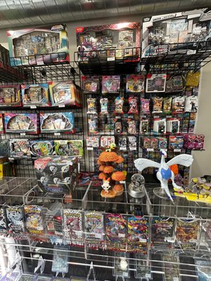 TCG Store Selection - Showcase of our in-store selection of sealed TCG products, single cards, and accessories. Updated inventory available daily for collectors and players.