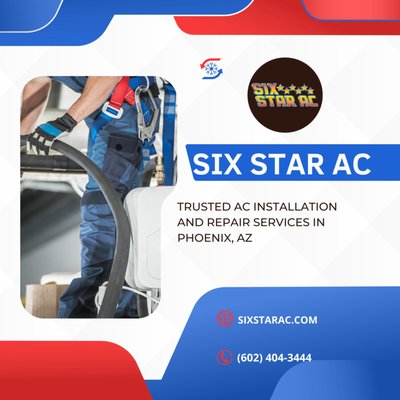 Trusted AC Installation and Repair Services in Phoenix, AZ - Professional AC services in Arizona & Trusted AC Installation and Repair Services in Phoenix, AZ by Market Leader Six Star AC. Trusted AC Installation and Repair Services in Phoenix, AZ - Professional AC services in Arizona & Trusted AC Installation and Repair Services in Phoenix, AZ by Market Leader Six Star AC.