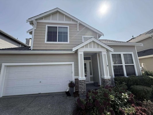 Exterior Wood Repairs & Repaint - Project Spotlight: Exterior Wood Repairs & Full Repaint 🏡🎨
When the siding and trim on this home started looking more “weathered barn” than “refined residence,” it was time for a full makeover. This home had peeling paint, cracked trim, and a hole that looked like a woodpecker Airbnb — but we turned it around with a full exterior facelift. Parts of this home’s trim were so high up that our ladders tapped out, so we brought in the big guns — a rented lift (because we love our team too much to turn them into trapeze artists).
✅ Repaired water-damaged trim, siding, and columns
✅ Patched and replaced rotted fascia and window trims
✅ Primed and painted all repaired areas for a seamless blend
✅ Safely reached second-story gables with a lift for precision work
✅ Left the home looking fresh, weather-protected, and HOA-ready
Now the house shines brighter than the day it was built — with every detail backed by our Crafted with Care Commitment. Thinking of refreshing your exterior? We’ll bring the tools (and the humor) to keep your home looking its best. Exterior Wood Repairs & Repaint - Project Spotlight: Exterior Wood Repairs & Full Repaint 🏡🎨
When the siding and trim on this home started looking more “weathered barn” than “refined residence,” it was time for a full makeover. This home had peeling paint, cracked trim, and a hole that looked like a woodpecker Airbnb — but we turned it around with a full exterior facelift. Parts of this home’s trim were so high up that our ladders tapped out, so we brought in the big guns — a rented lift (because we love our team too much to turn them into trapeze artists).
✅ Repaired water-damaged trim, siding, and columns
✅ Patched and replaced rotted fascia and window trims
✅ Primed and painted all repaired areas for a seamless blend
✅ Safely reached second-story gables with a lift for precision work
✅ Left the home looking fresh, weather-protected, and HOA-ready
Now the house shines brighter than the day it was built — with every detail backed by our Crafted with Care Commitment. Thinking of refreshing your exterior? We’ll bring the tools (and the humor) to keep your home looking its best.