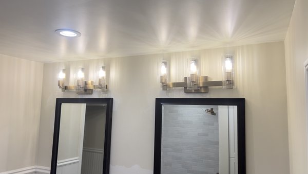 Bathroom Lighting Installation – Lafayette CA - Bathroom lighting installation including recessed LED ceiling lights and modern vanity lighting fixtures.
This upgrade improved brightness and gave the bathroom a clean, modern look.
Location: Lafayette , CA. Bathroom Lighting Installation – Lafayette CA - Bathroom lighting installation including recessed LED ceiling lights and modern vanity lighting fixtures.
This upgrade improved brightness and gave the bathroom a clean, modern look.
Location: Lafayette , CA.