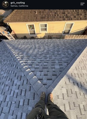 30 sq reroof in Salinas ca - Before & after on this 30sq reroof house in Salinas, Ca. This project features IKO dynasty shingles in Dual Grey