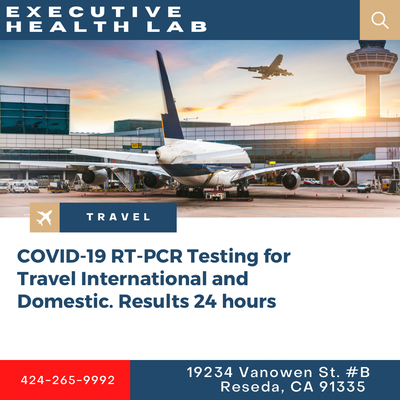 COVID-19 Testing International Flights - RT-PCR laboratory test that meets the requirements for passengers who have been cleared for travel pursuant to 42 CFR 71.20. You will receive a verifiable test result from our Los Angeles based CLIA laboratory. COVID-19 Testing International Flights - RT-PCR laboratory test that meets the requirements for passengers who have been cleared for travel pursuant to 42 CFR 71.20. You will receive a verifiable test result from our Los Angeles based CLIA laboratory.