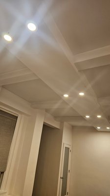 Living Room Lighting - This was a lighting upgrade, from older recessed lighting to more efficient lighting. Lights also weren't working and upgraded switches. Inside Downtown Manhattan Living Room Lighting - This was a lighting upgrade, from older recessed lighting to more efficient lighting. Lights also weren't working and upgraded switches. Inside Downtown Manhattan