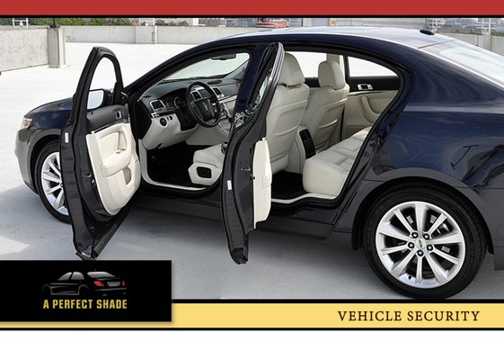 Vehicle Security - Vehicle Security: Protect Your Investment
Your car is important to you—and it’s important to us, too. Vehicle security matters for everyone:
new drivers,
new car owners,
elderly drivers, and
families.
Car security is also important for the overall safety of the residents here in Temecula, and A Perfect Shade stands ready to help. We provide car alarm installation along with audio equipment installation at reasonable prices.
We offer name brand vehicle security and audio equipment and back all manufacturers’ warranties. We are so confident that you’ll be pleased with our service that we also stand behind all in-house installations.
Don’t leave your car’s security to chance—fill out our
Free Quote Form to learn more. Vehicle Security - Vehicle Security: Protect Your Investment
Your car is important to you—and it’s important to us, too. Vehicle security matters for everyone:
new drivers,
new car owners,
elderly drivers, and
families.
Car security is also important for the overall safety of the residents here in Temecula, and A Perfect Shade stands ready to help. We provide car alarm installation along with audio equipment installation at reasonable prices.
We offer name brand vehicle security and audio equipment and back all manufacturers’ warranties. We are so confident that you’ll be pleased with our service that we also stand behind all in-house installations.
Don’t leave your car’s security to chance—fill out our
Free Quote Form to learn more.