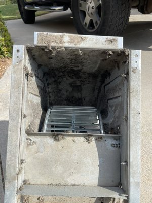 Furnace and blower cleaning to ensure cleaner air - Before and after pictures of blower wheel and return air cabinet cleaning