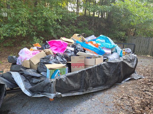 Removal and haul off - A&T Transports, LLC provided a removal of household debris and hauling off the trash for the customer. Removal and haul off - A&T Transports, LLC provided a removal of household debris and hauling off the trash for the customer.