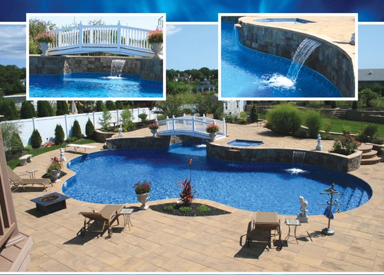 High-Quality Inground Swimming Pool - Specht-Tacular Pools is a family owned and operated business, focused on creating unique designs, quality construction and total customer satisfaction.
A Specht-Tacular design consultant customizes each design to provide every customer with the ideal backyard. Complete backyard renovation is made easy. Pool and patio installation and construction are all part of the Specht-Tacular experience; eliminating the need for the homeowner to manage multiple contractors and schedules. All services are provided by Specht-Tacular Pools to ensure that the optimum backyard experience is achieved.
Innovative designs and dozens of options allow each homeowner the opportunity to include waterfalls, spas, custom lighting, deep end benches, heaters, salt generators and rock diving boards. The possibilities are endless. Stunning brick patios with matching coping and elegant retaining walls complete the picture.
Dive in and create paradise right in your own backyard! High-Quality Inground Swimming Pool - Specht-Tacular Pools is a family owned and operated business, focused on creating unique designs, quality construction and total customer satisfaction.
A Specht-Tacular design consultant customizes each design to provide every customer with the ideal backyard. Complete backyard renovation is made easy. Pool and patio installation and construction are all part of the Specht-Tacular experience; eliminating the need for the homeowner to manage multiple contractors and schedules. All services are provided by Specht-Tacular Pools to ensure that the optimum backyard experience is achieved.
Innovative designs and dozens of options allow each homeowner the opportunity to include waterfalls, spas, custom lighting, deep end benches, heaters, salt generators and rock diving boards. The possibilities are endless. Stunning brick patios with matching coping and elegant retaining walls complete the picture.
Dive in and create paradise right in your own backyard!