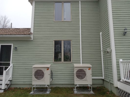 Multi Zone MIni Split System - This was one of the many Mitsubishi hyper heat mini split installations that we have completed this past year