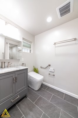 Home, kitchen and bathroom remodeling - New house moldings, painting, flooring, cabinets, tile, counter tops, new island construct, built in appliances, new smart bathroom fixtures, bathroom walking shower.