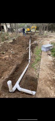 Sewer line replacement - Sewer line had collapsed, verified by camera Sewer line replacement - Sewer line had collapsed, verified by camera