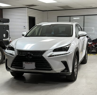 Lexus NX 300 - Ceramic Coating - The metallic finish on this pearl white paint accents the
breathtaking craftsmanship of this Lexus NX 300 with Cognac interiors. Lexus NX 300 - Ceramic Coating - The metallic finish on this pearl white paint accents the
breathtaking craftsmanship of this Lexus NX 300 with Cognac interiors.