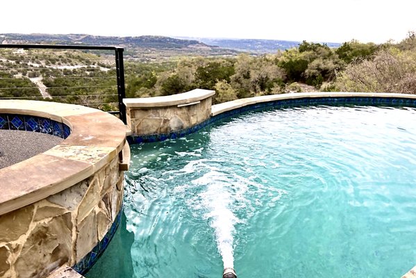 Swimming Pool Fills - This was a 20K gallon pool fill in the beautiful hill country of Wimberley Texas!
